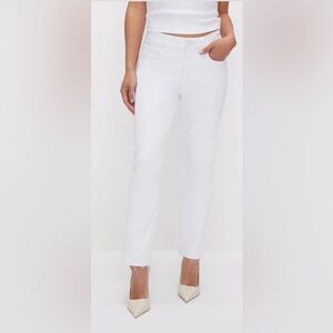 Good American Good Petite Skinny Jeans White Stretch Denim Size 28-32 New $99
